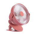 4000mA 5 Speed Large Wind LED Light Stroller Clamps Mini Fan